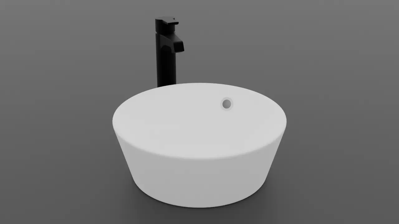 Bathroom sink 3D model_0