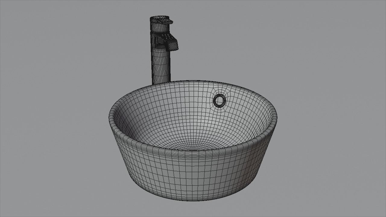 Bathroom sink 3D model_5