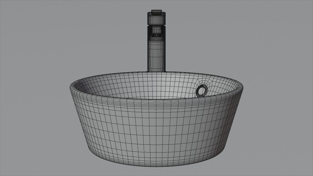 Bathroom sink 3D model_7
