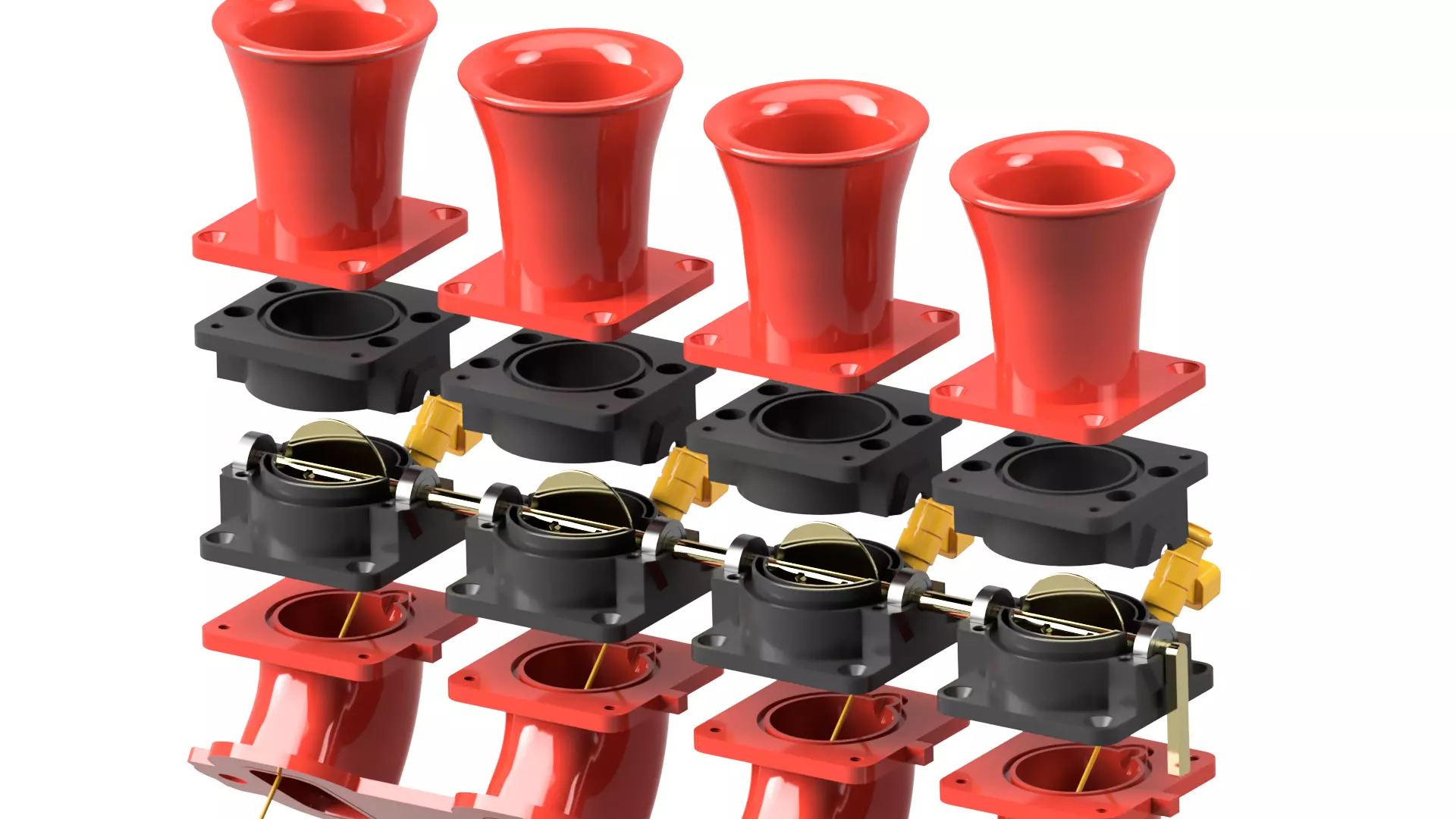 Individual Throttle Body for GM LS3 engines 3D print model_0