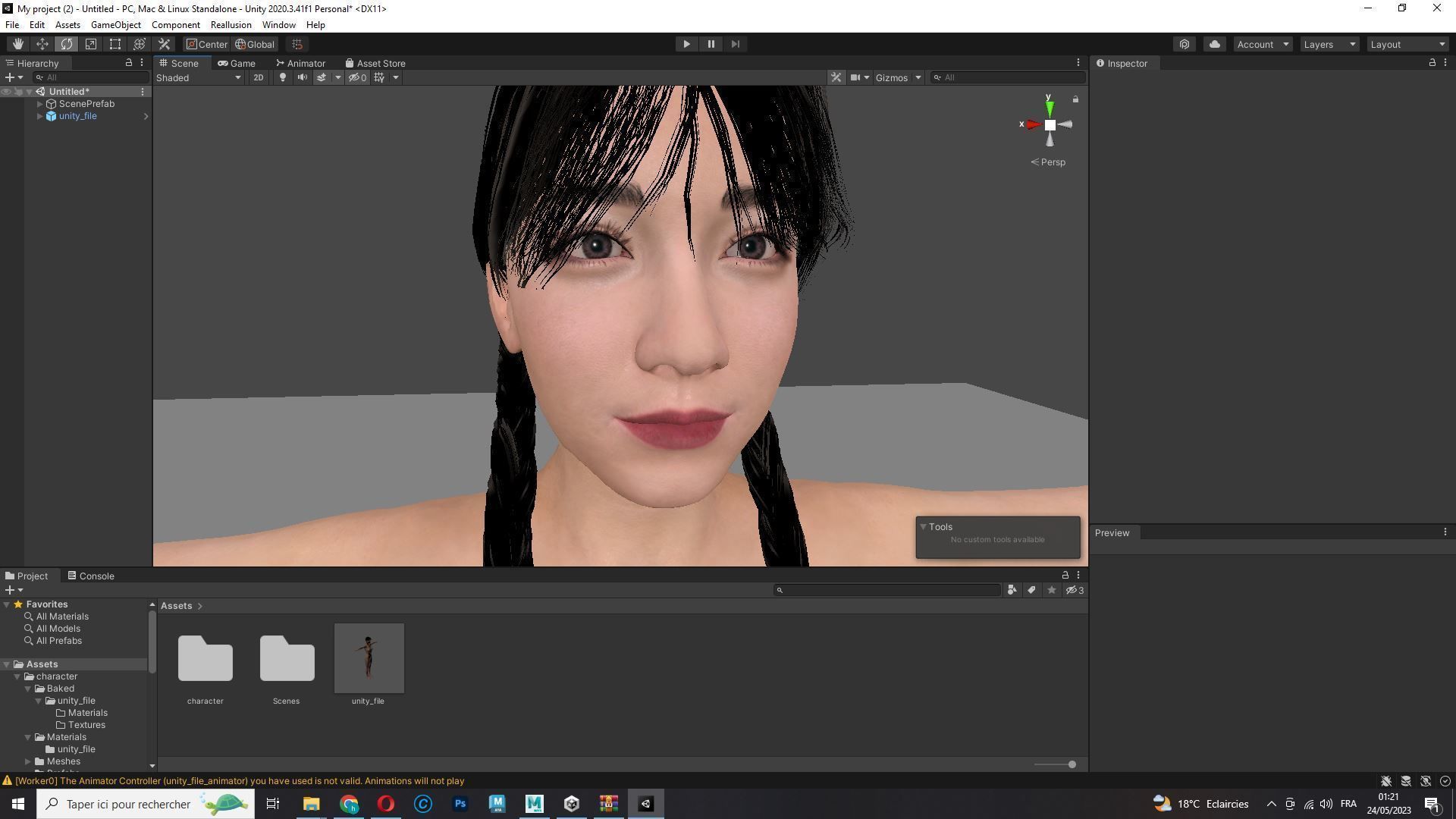 Sakura Kurohana Asian Woman Perfect Base Shape Low-poly 3D model_27