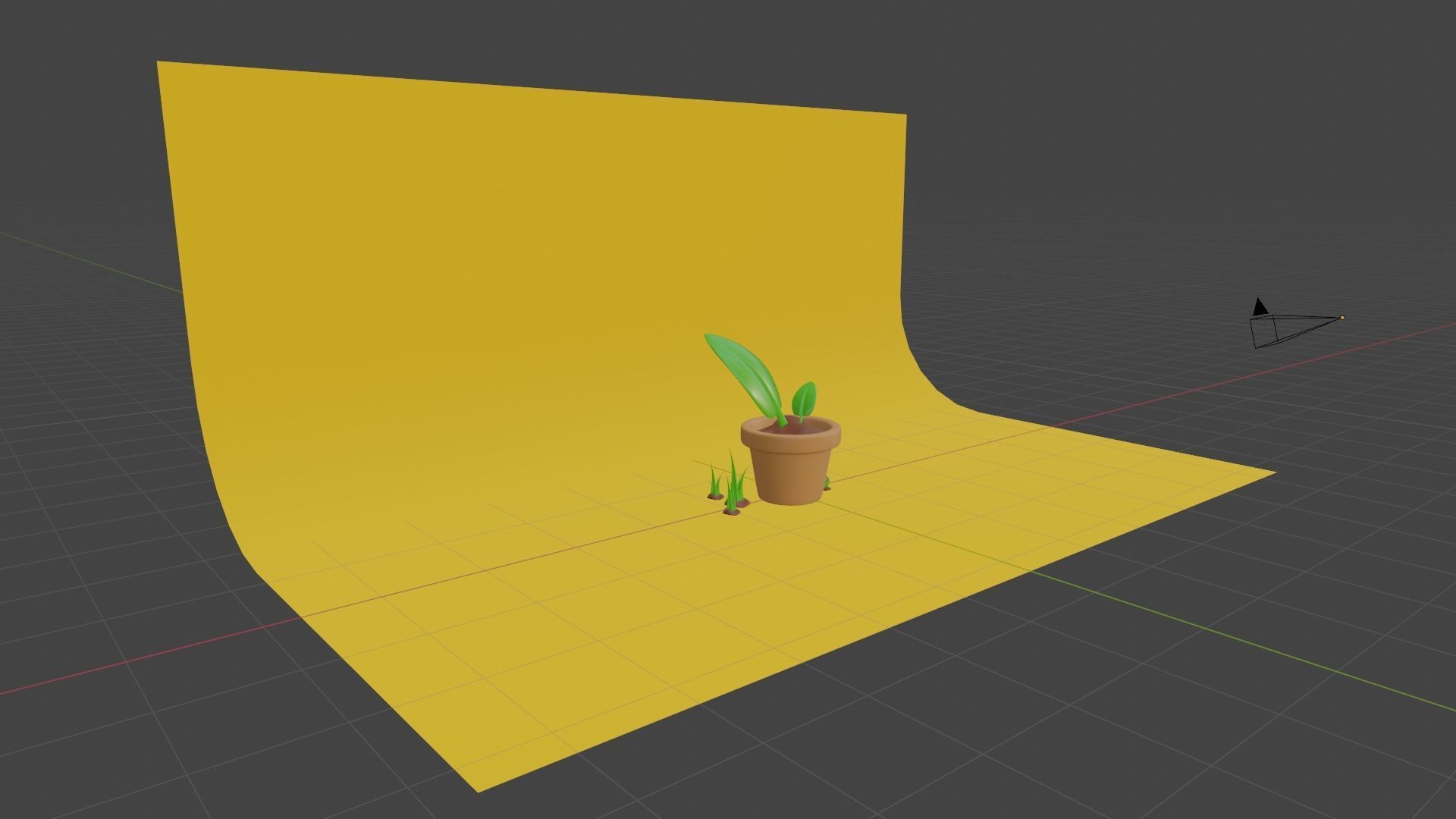 Cartoon Plant Sapling - Stylized Potted 3D Asset Model 3D model_13