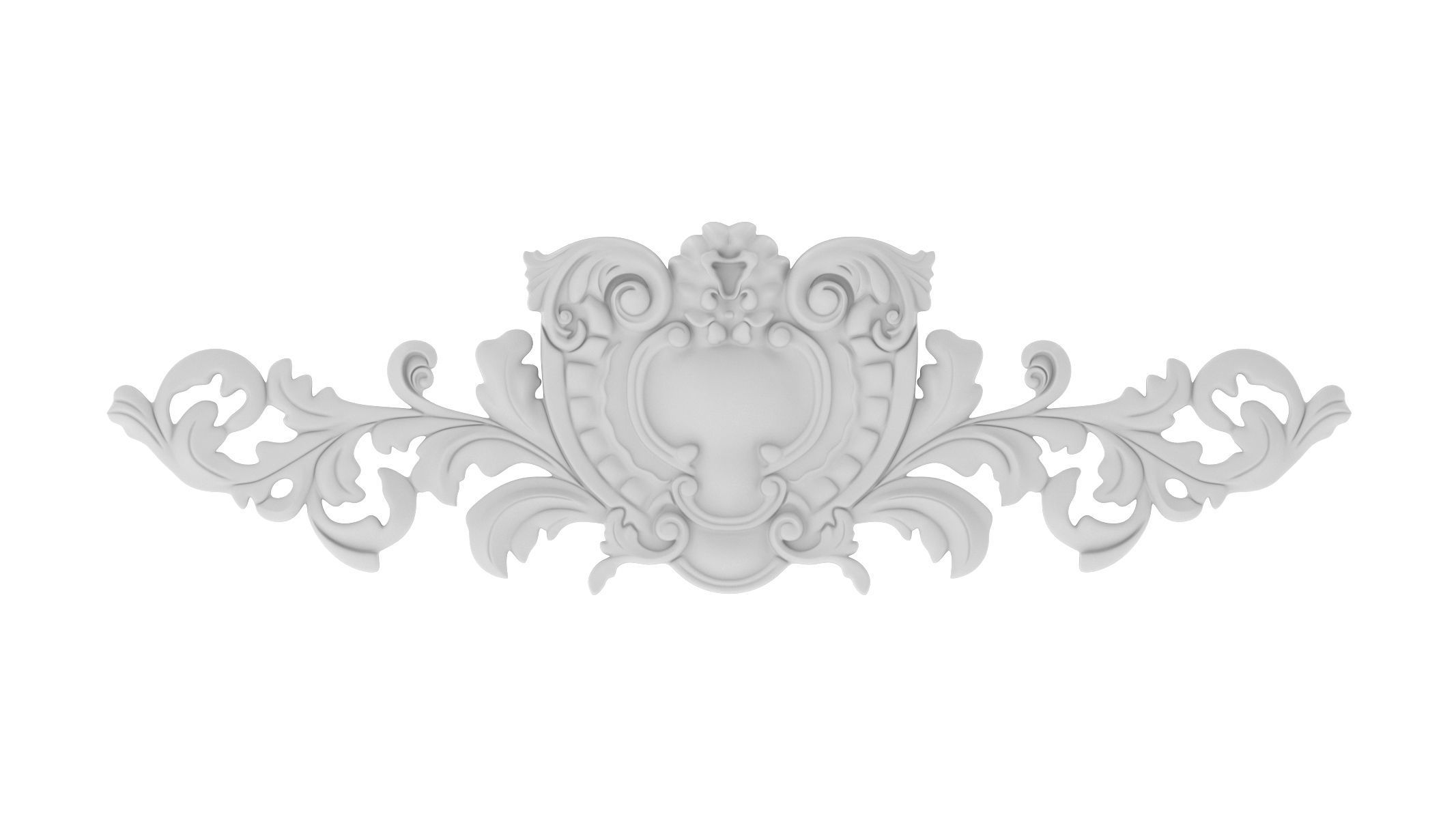 Cartouche Ornament 009 3D model_1