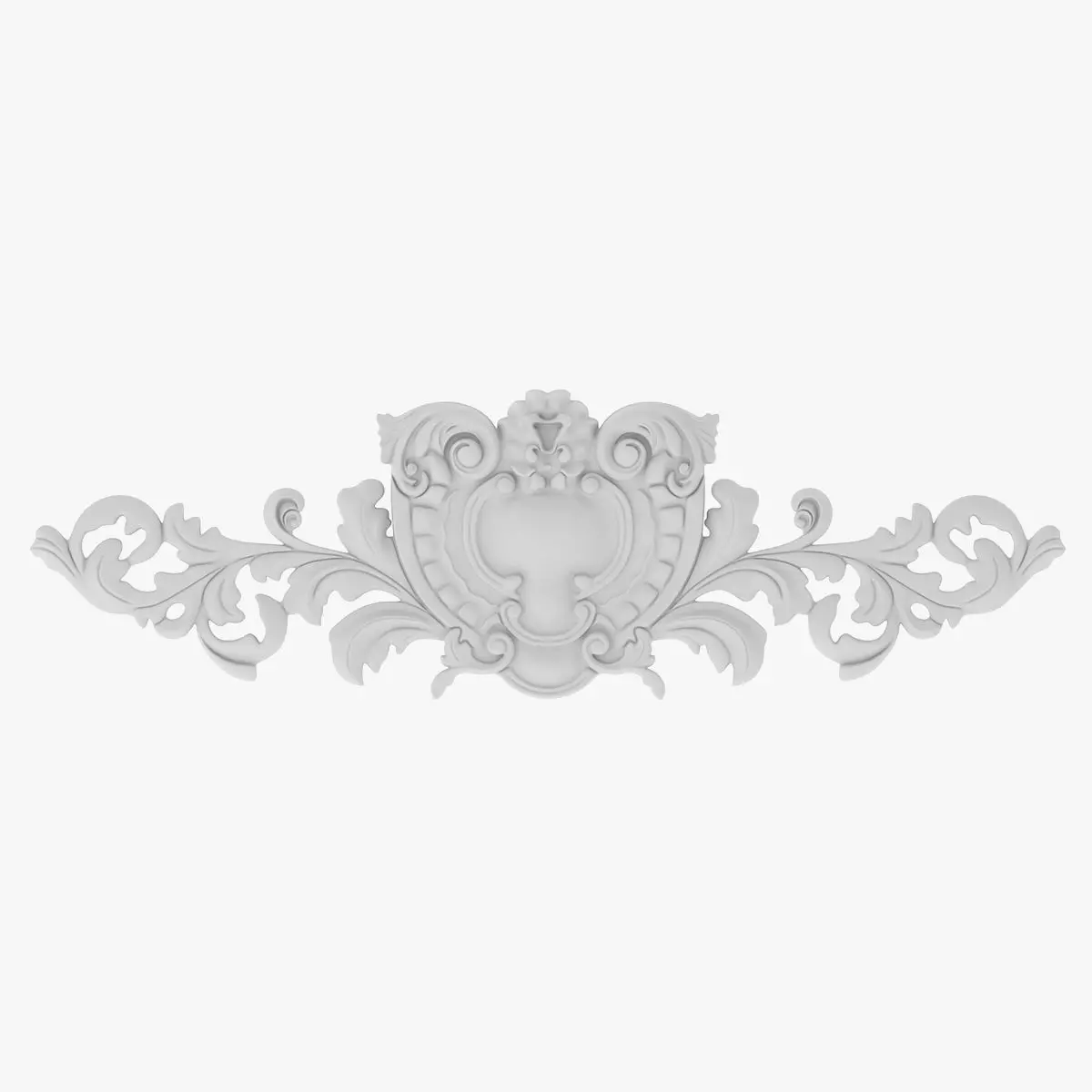 Cartouche Ornament 009 3D model_0