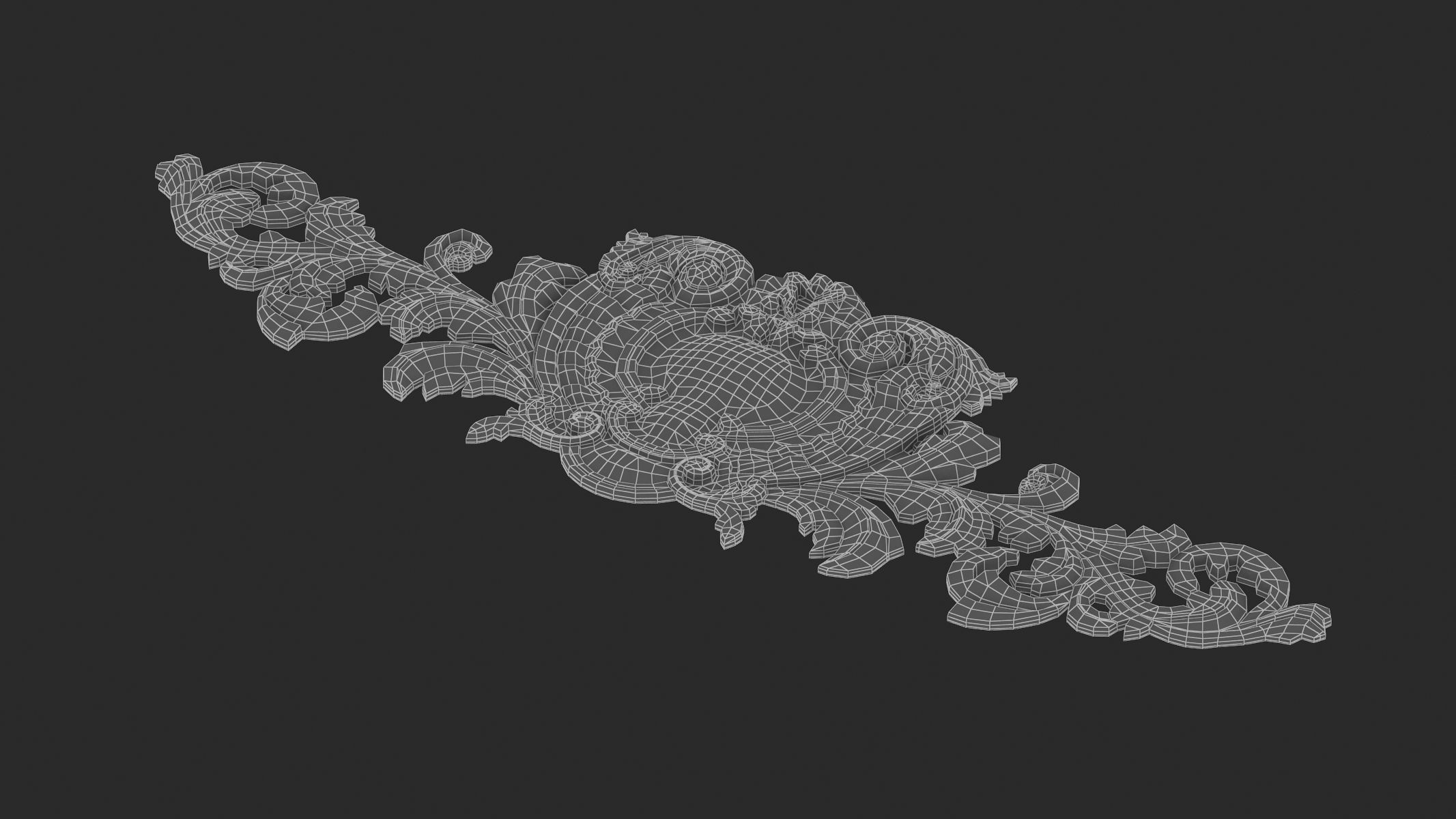 Cartouche Ornament 009 3D model_10