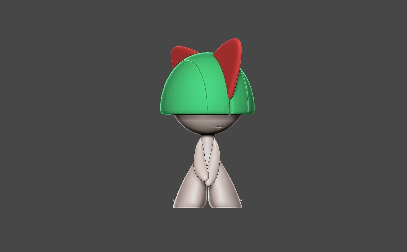 Pokemon ralts evolution pack 3D print model_5