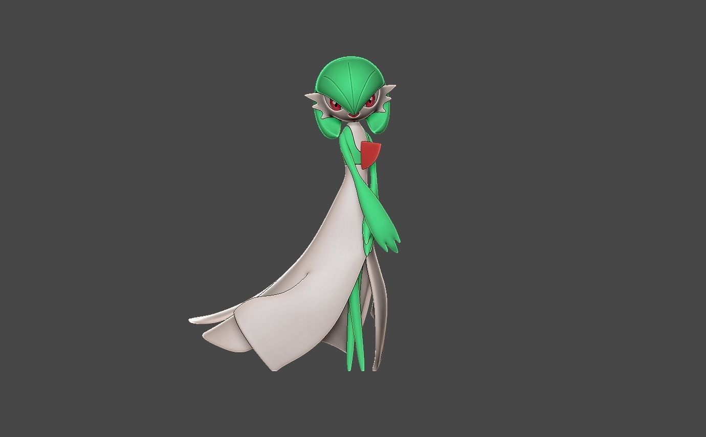 Pokemon ralts evolution pack 3D print model_7