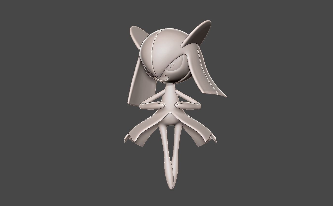 Pokemon ralts evolution pack 3D print model_10