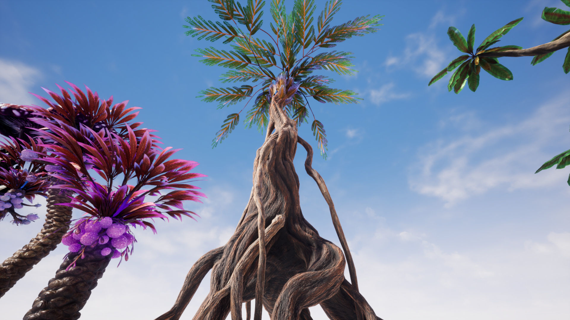Tropical Alien Jungle - Fantasy Forest Environment - Unreal Low-poly 3D model_38