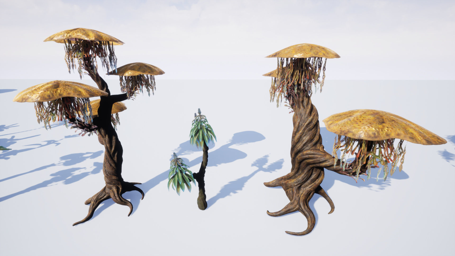 Tropical Alien Jungle - Fantasy Forest Environment - Unreal Low-poly 3D model_49
