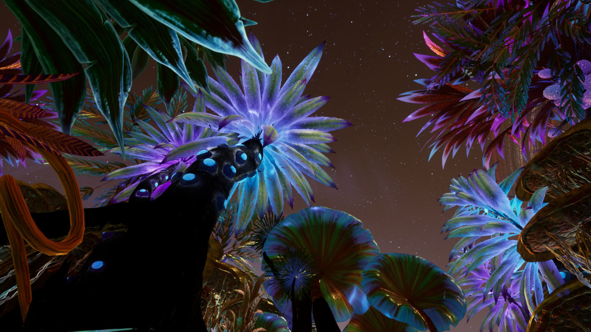 Tropical Alien Jungle - Fantasy Forest Environment - Unreal Low-poly 3D model_21