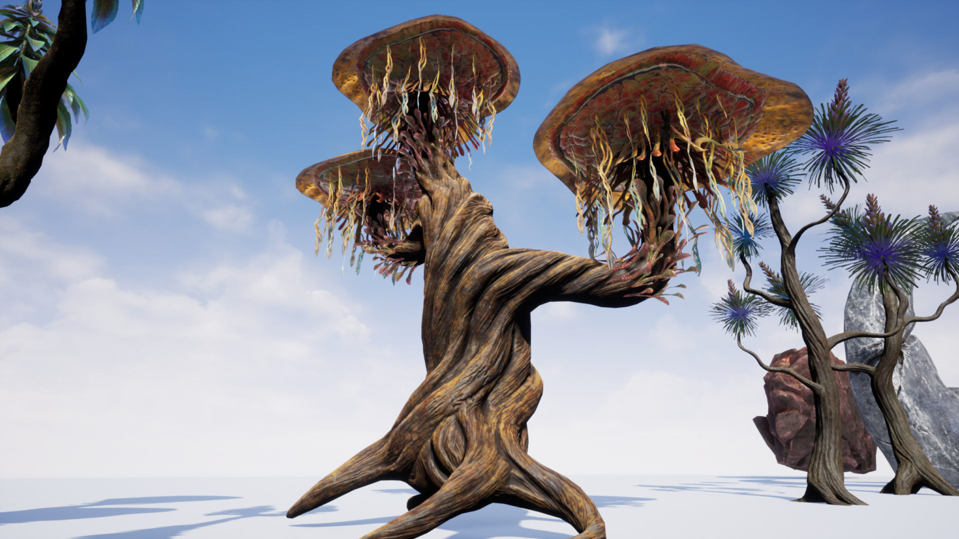 Tropical Alien Jungle - Fantasy Forest Environment - Unreal Low-poly 3D model_48