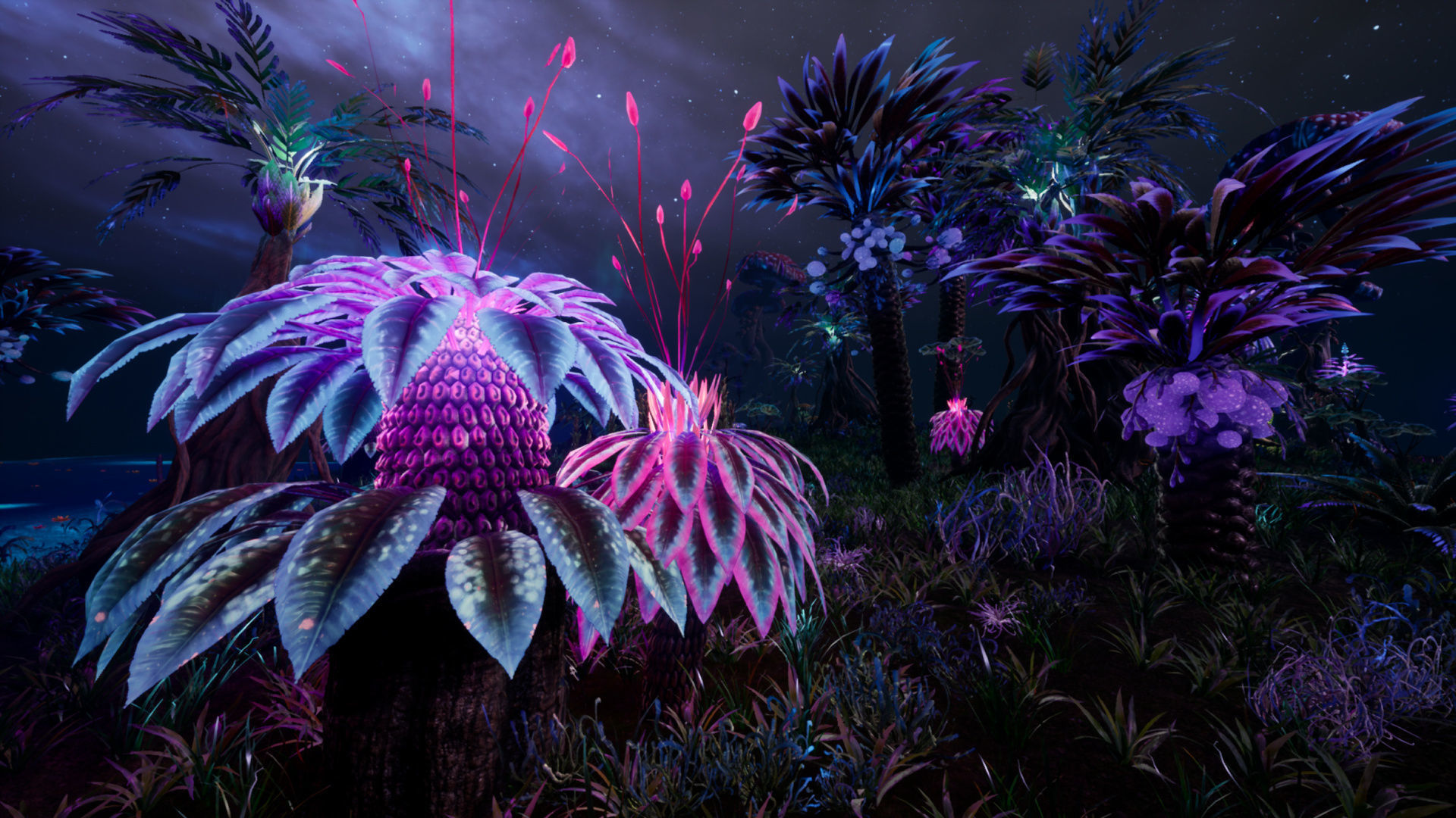 Tropical Alien Jungle - Fantasy Forest Environment - Unreal Low-poly 3D model_11