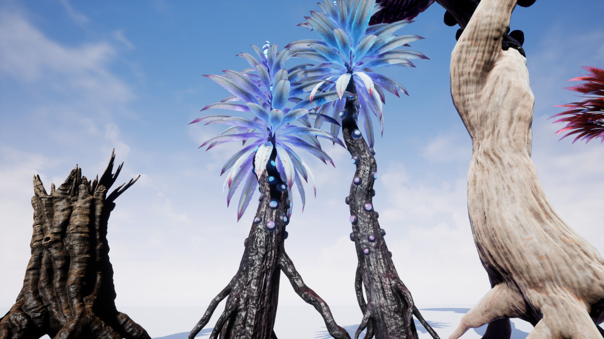 Tropical Alien Jungle - Fantasy Forest Environment - Unreal Low-poly 3D model_29