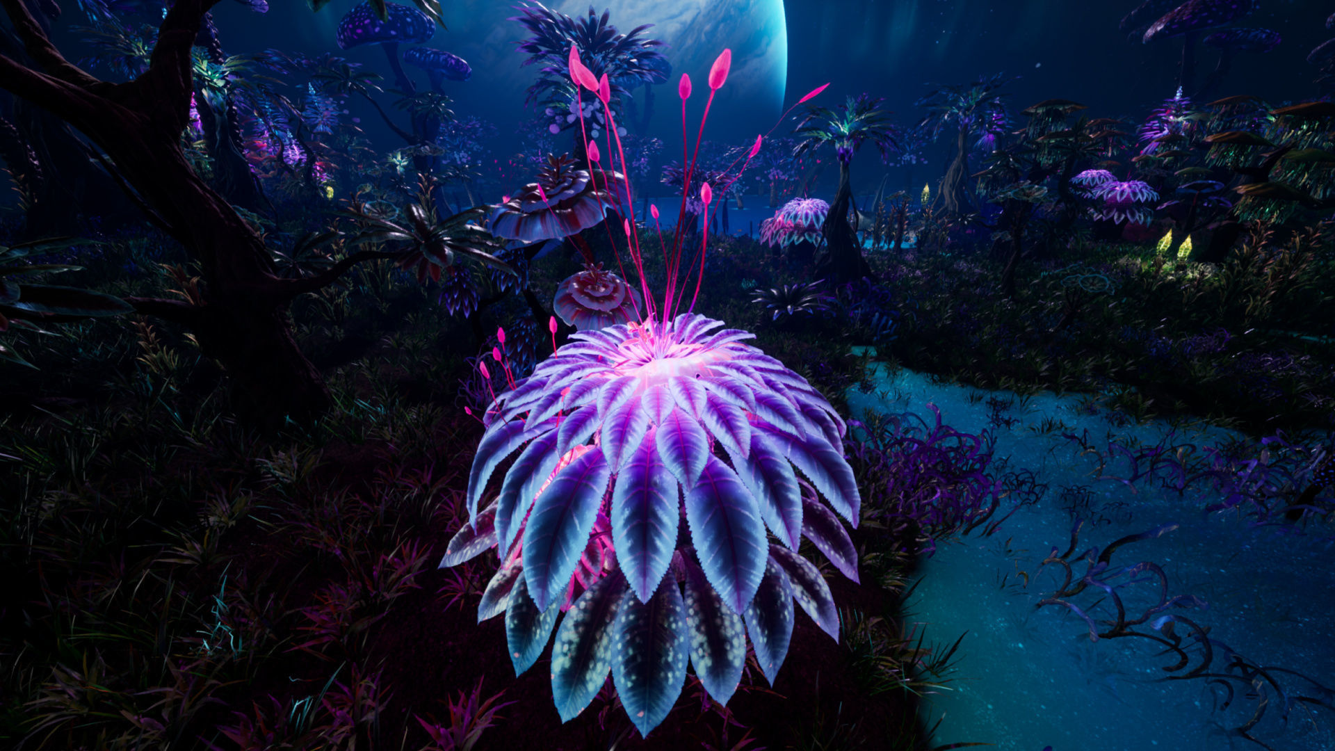 Tropical Alien Jungle - Fantasy Forest Environment - Unreal Low-poly 3D model_23
