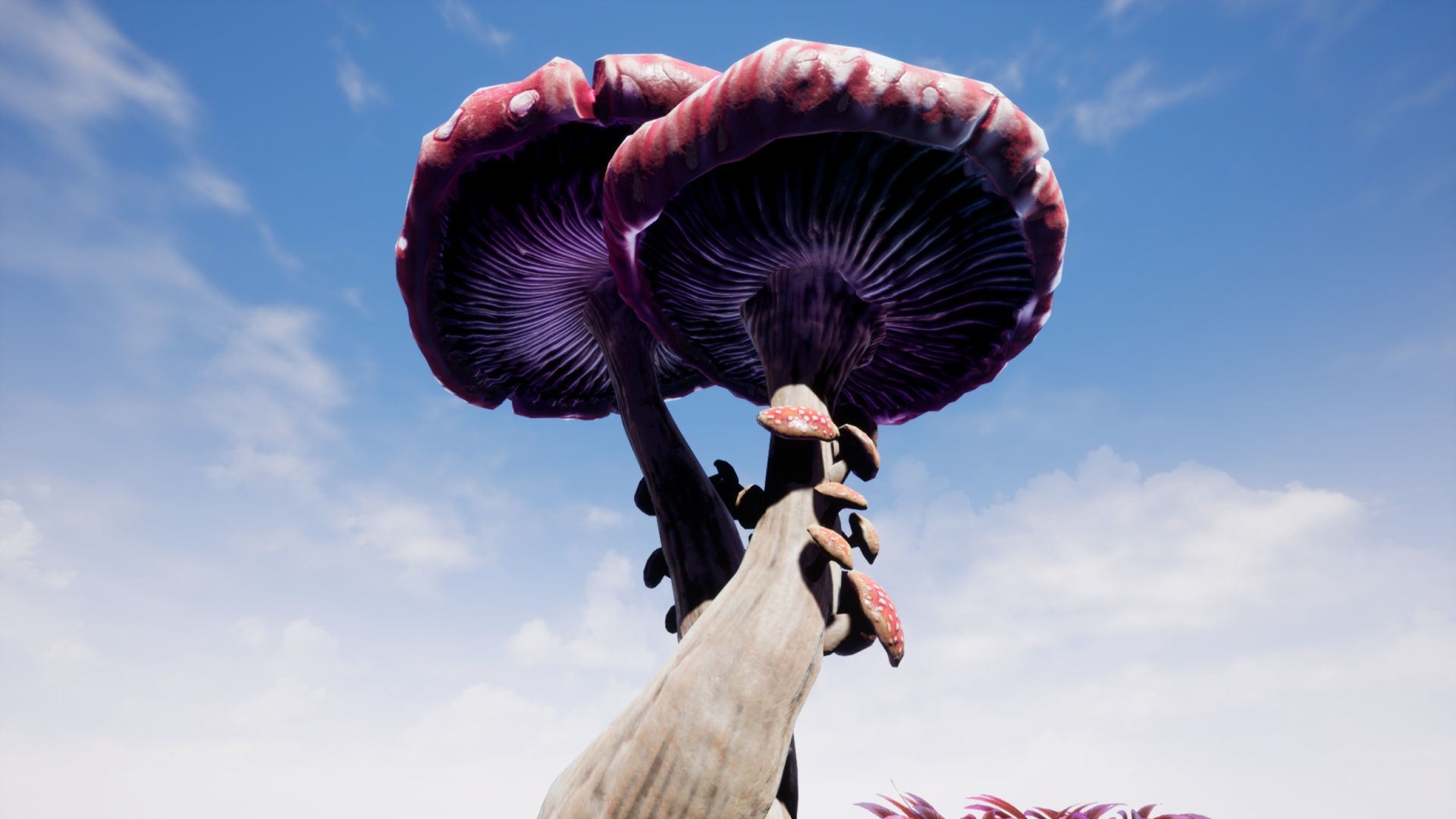Tropical Alien Jungle - Fantasy Forest Environment - Unreal Low-poly 3D model_31