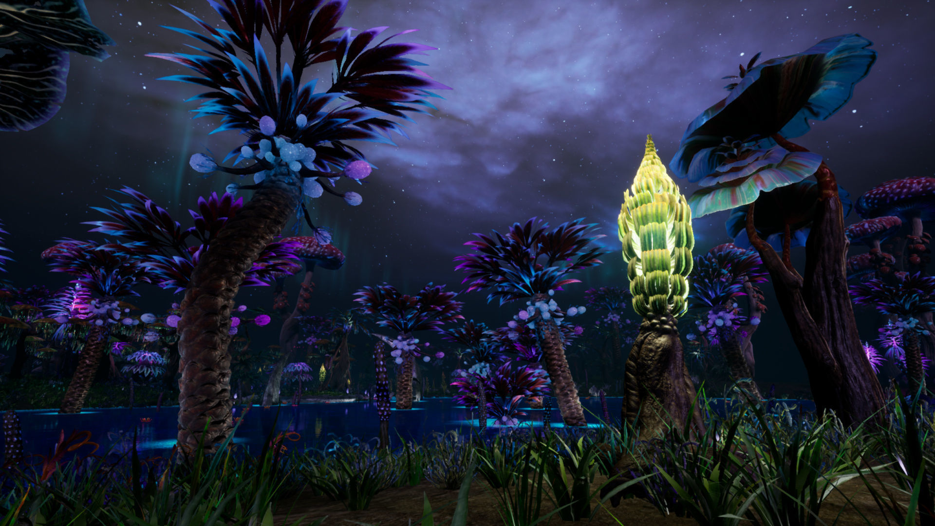 Tropical Alien Jungle - Fantasy Forest Environment - Unreal Low-poly 3D model_10