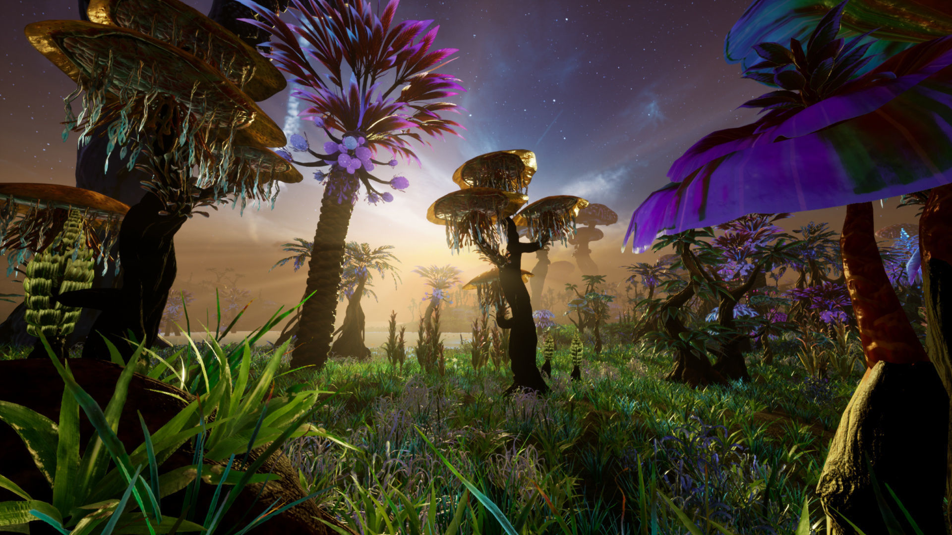 Tropical Alien Jungle - Fantasy Forest Environment - Unreal Low-poly 3D model_18