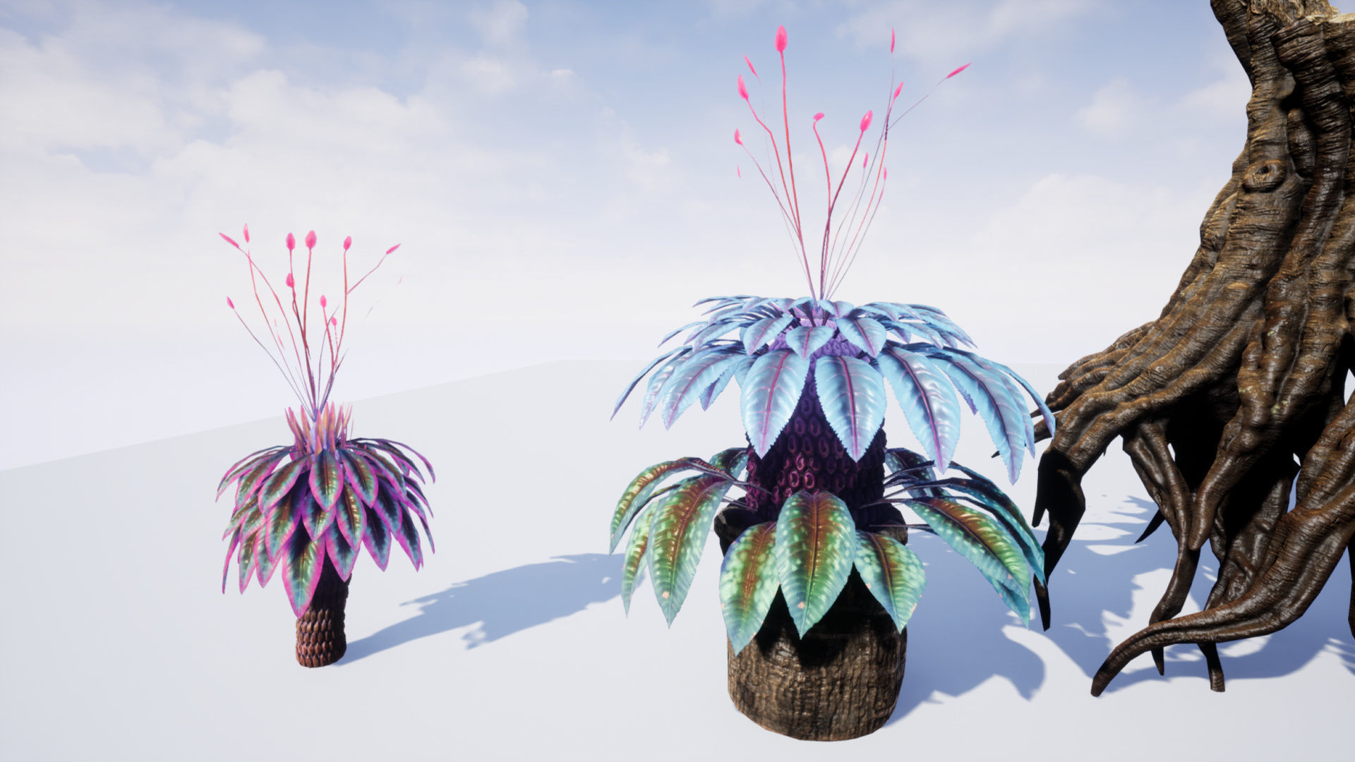Tropical Alien Jungle - Fantasy Forest Environment - Unreal Low-poly 3D model_27