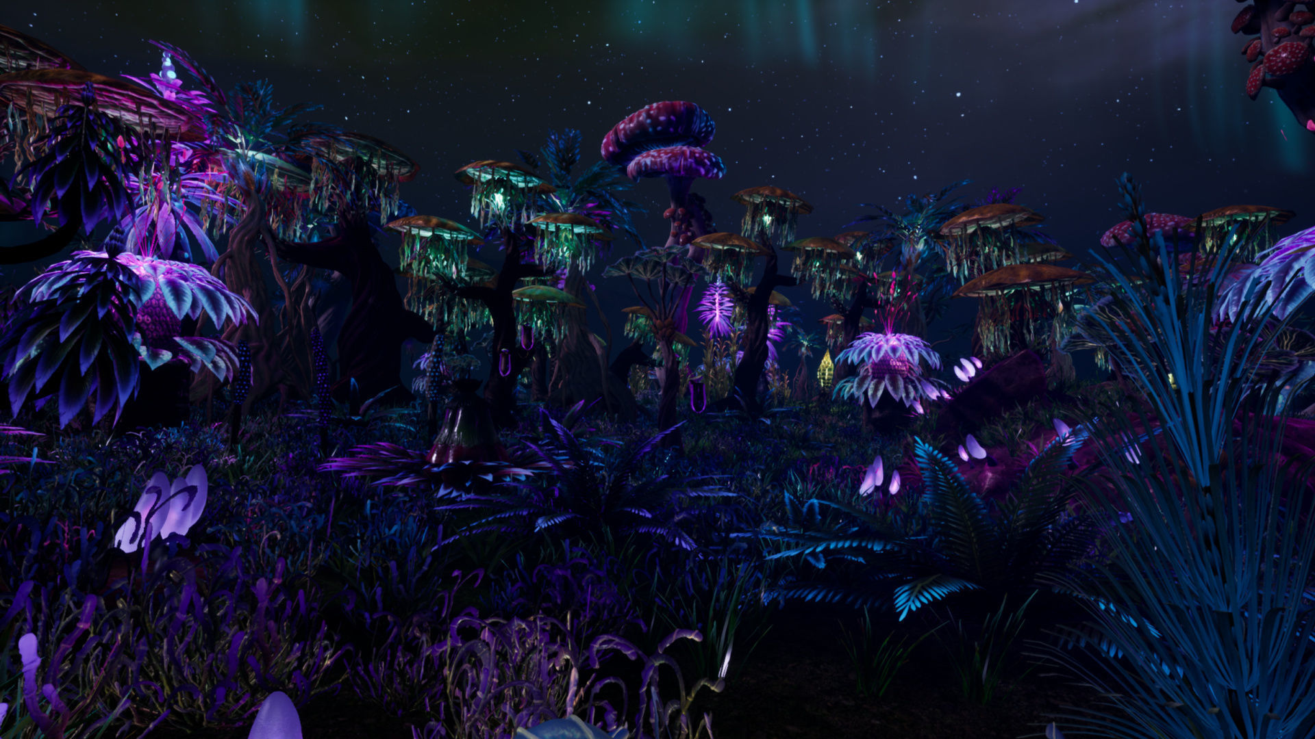 Tropical Alien Jungle - Fantasy Forest Environment - Unreal Low-poly 3D model_16