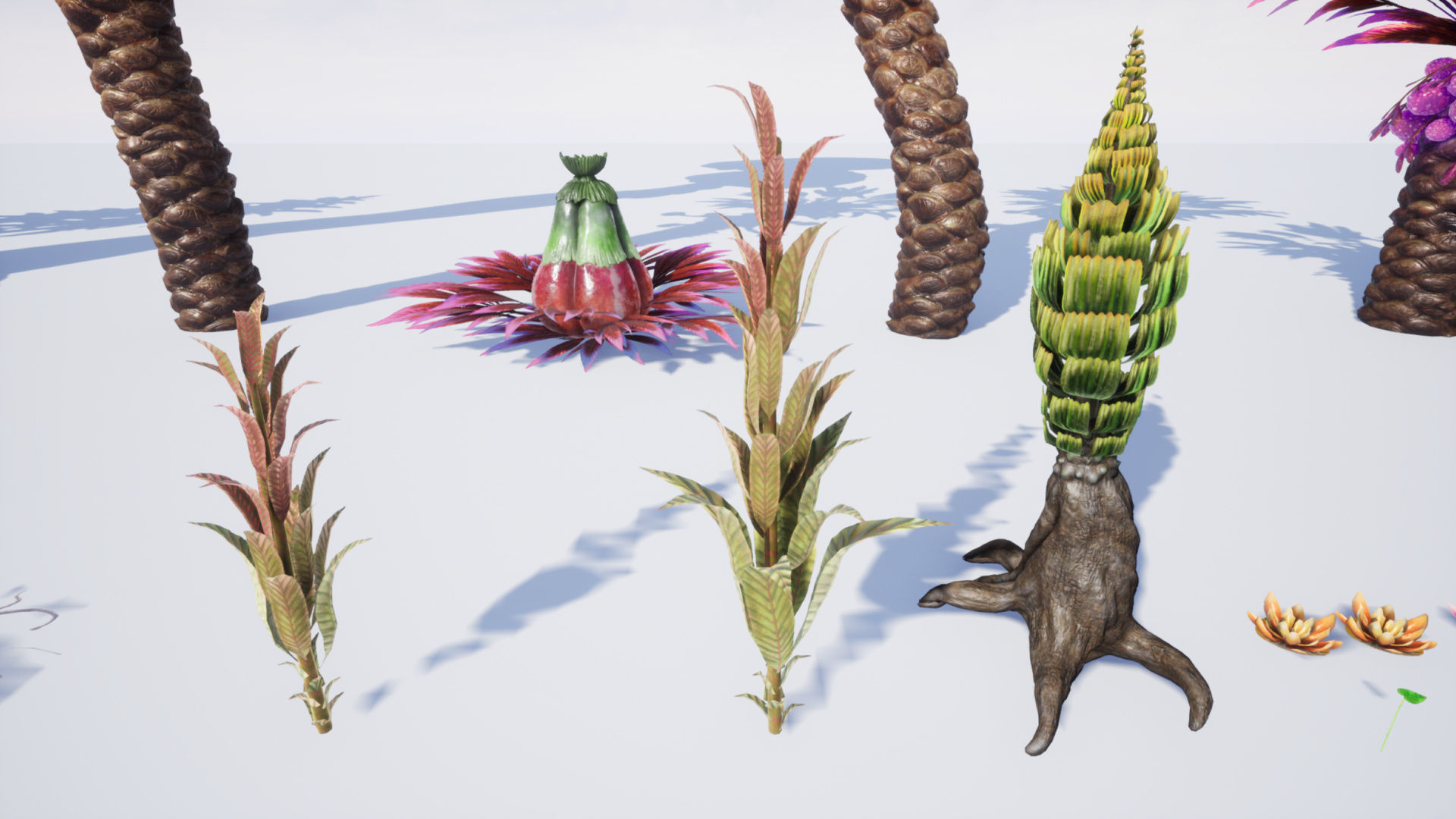 Tropical Alien Jungle - Fantasy Forest Environment - Unreal Low-poly 3D model_59