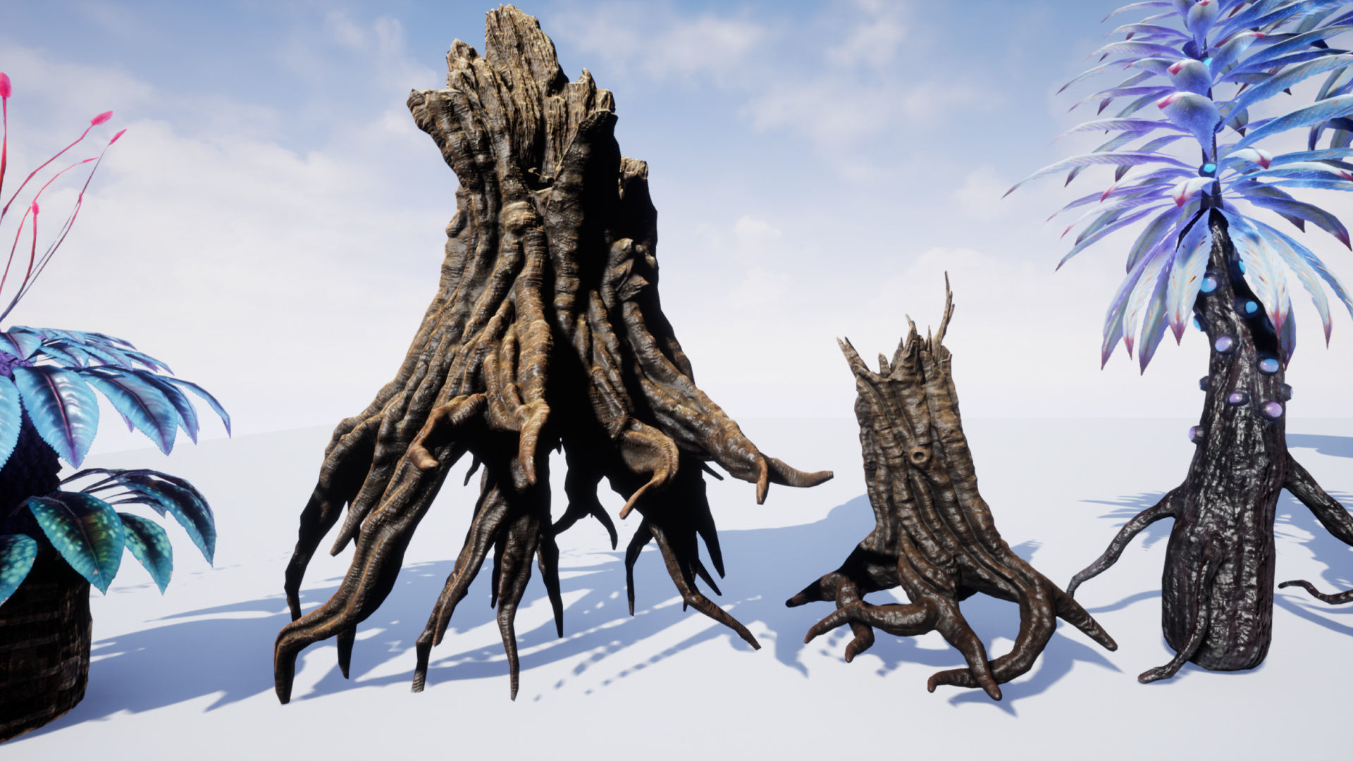 Tropical Alien Jungle - Fantasy Forest Environment - Unreal Low-poly 3D model_28