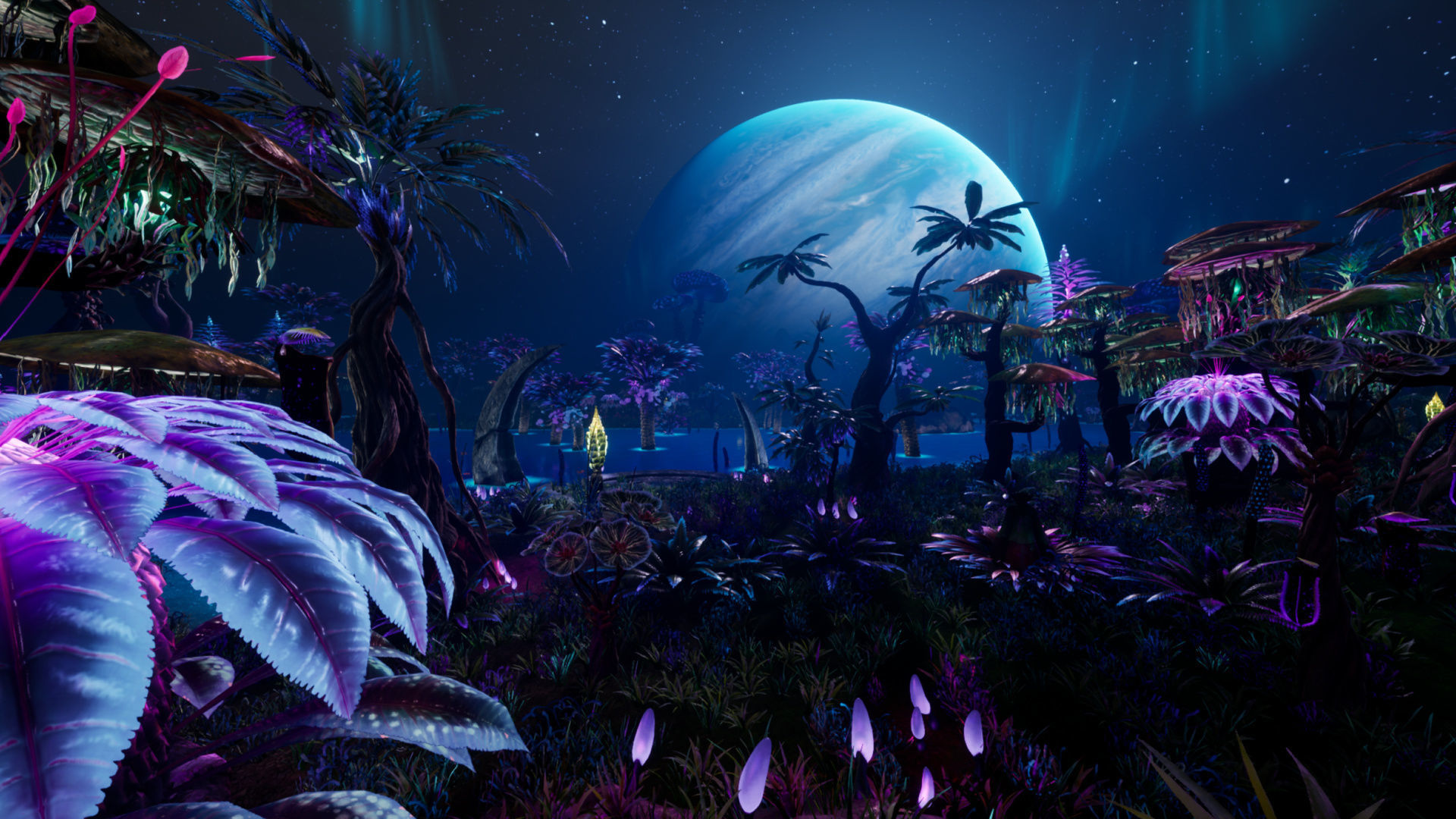 Tropical Alien Jungle - Fantasy Forest Environment - Unreal Low-poly 3D model_2
