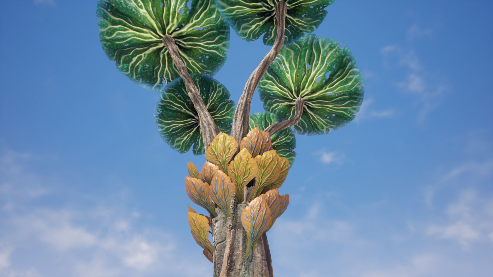 Tropical Alien Jungle - Fantasy Forest Environment - Unreal Low-poly 3D model_45