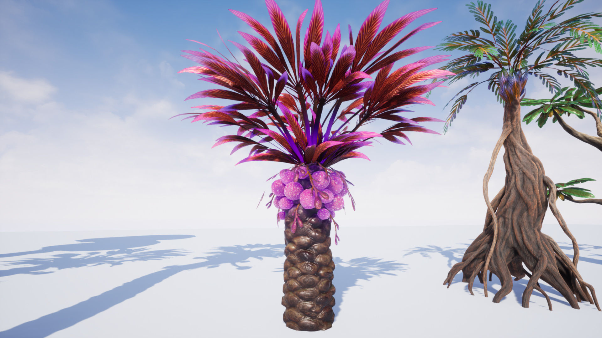 Tropical Alien Jungle - Fantasy Forest Environment - Unreal Low-poly 3D model_36