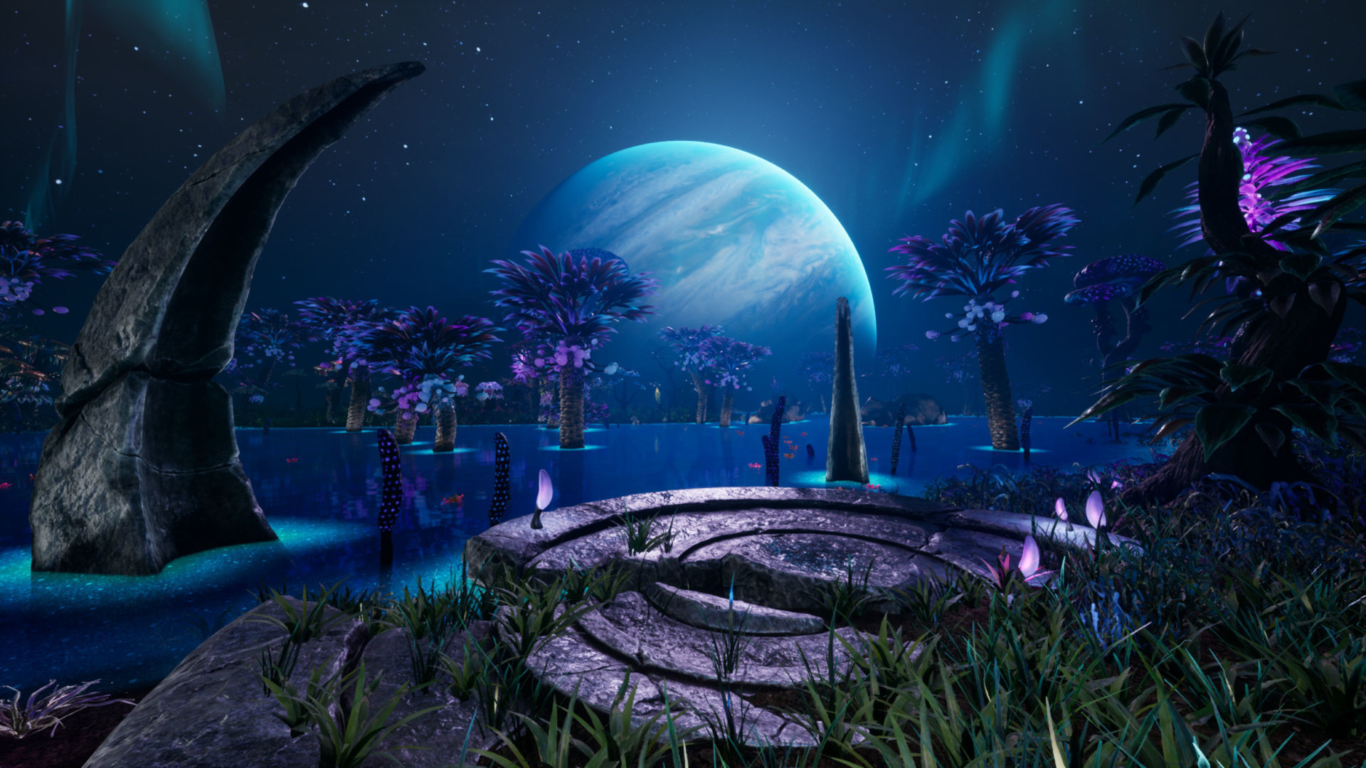 Tropical Alien Jungle - Fantasy Forest Environment - Unreal Low-poly 3D model_5