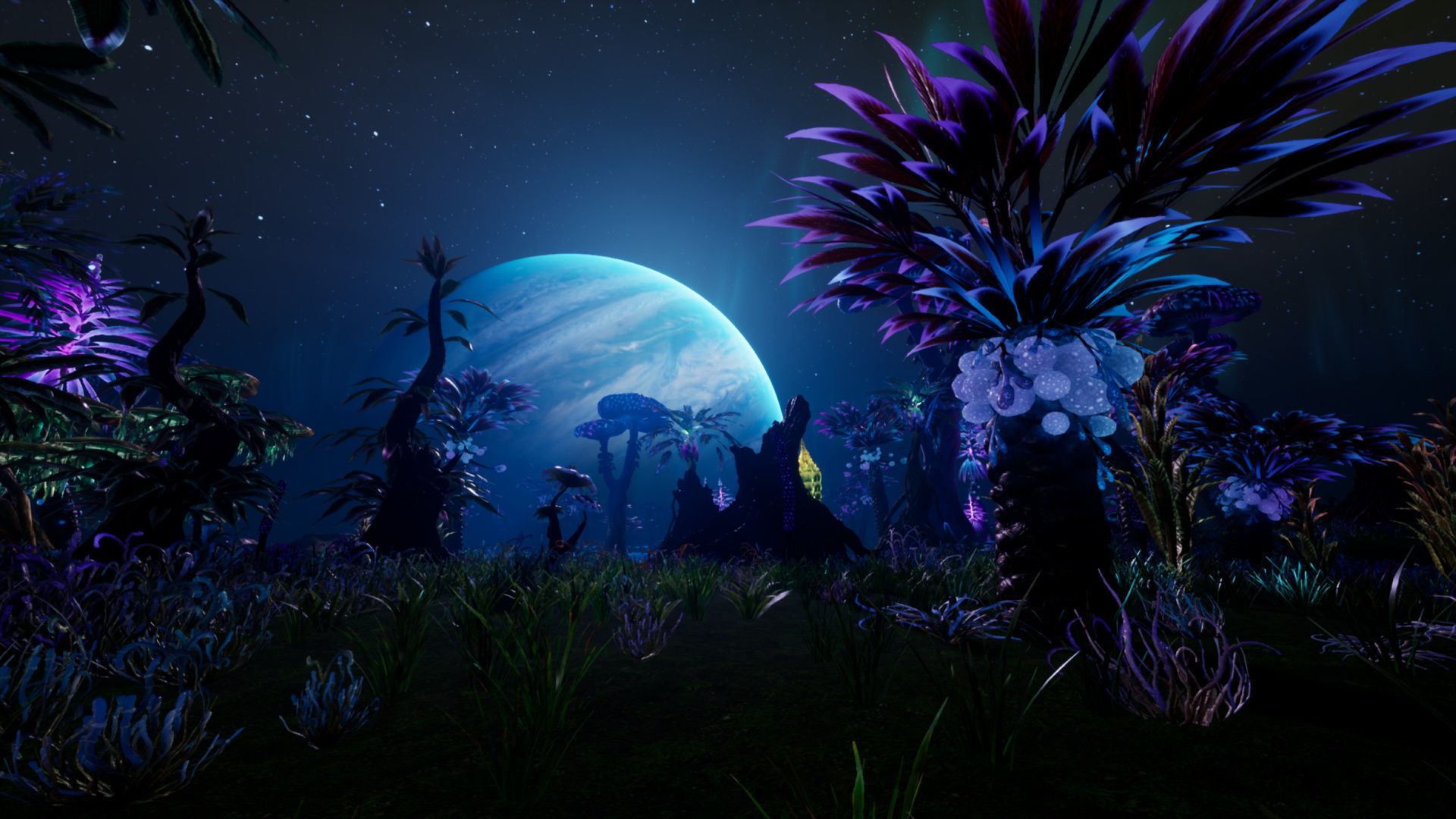 Tropical Alien Jungle - Fantasy Forest Environment - Unreal Low-poly 3D model_15