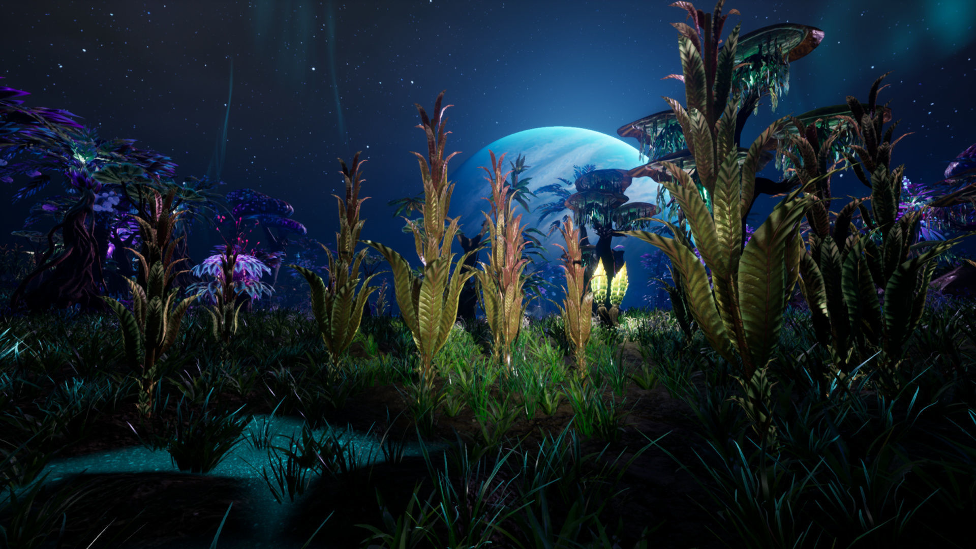 Tropical Alien Jungle - Fantasy Forest Environment - Unreal Low-poly 3D model_7