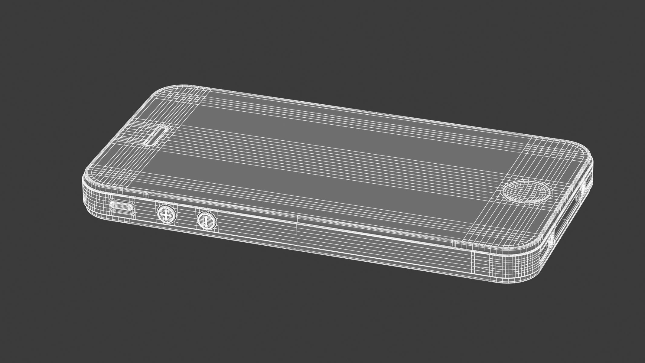 Apple iPhone 4S Black 3D model_14