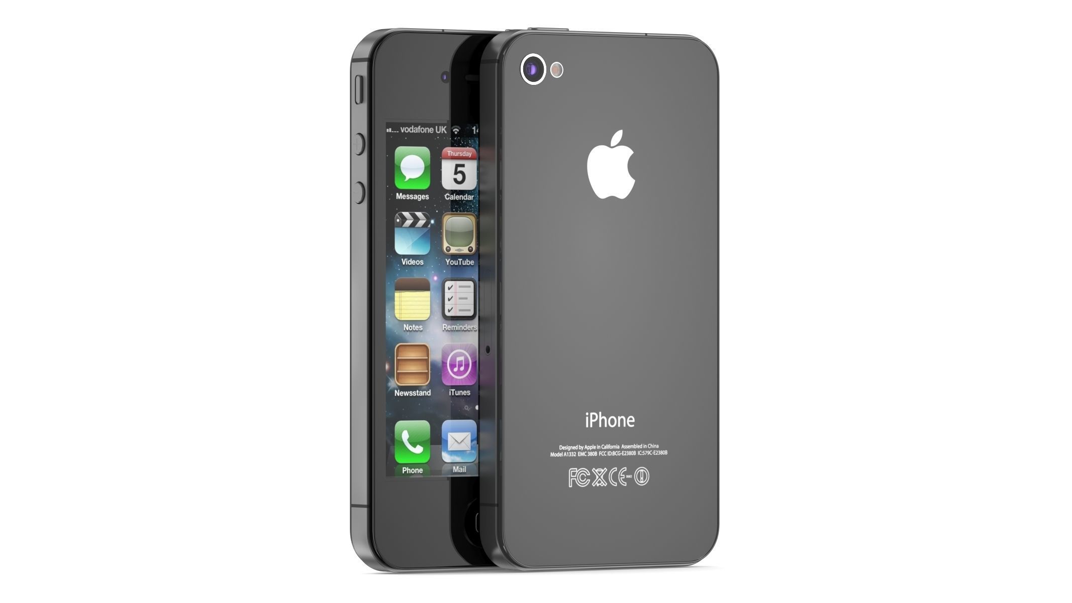 Apple iPhone 4S Black 3D model_1