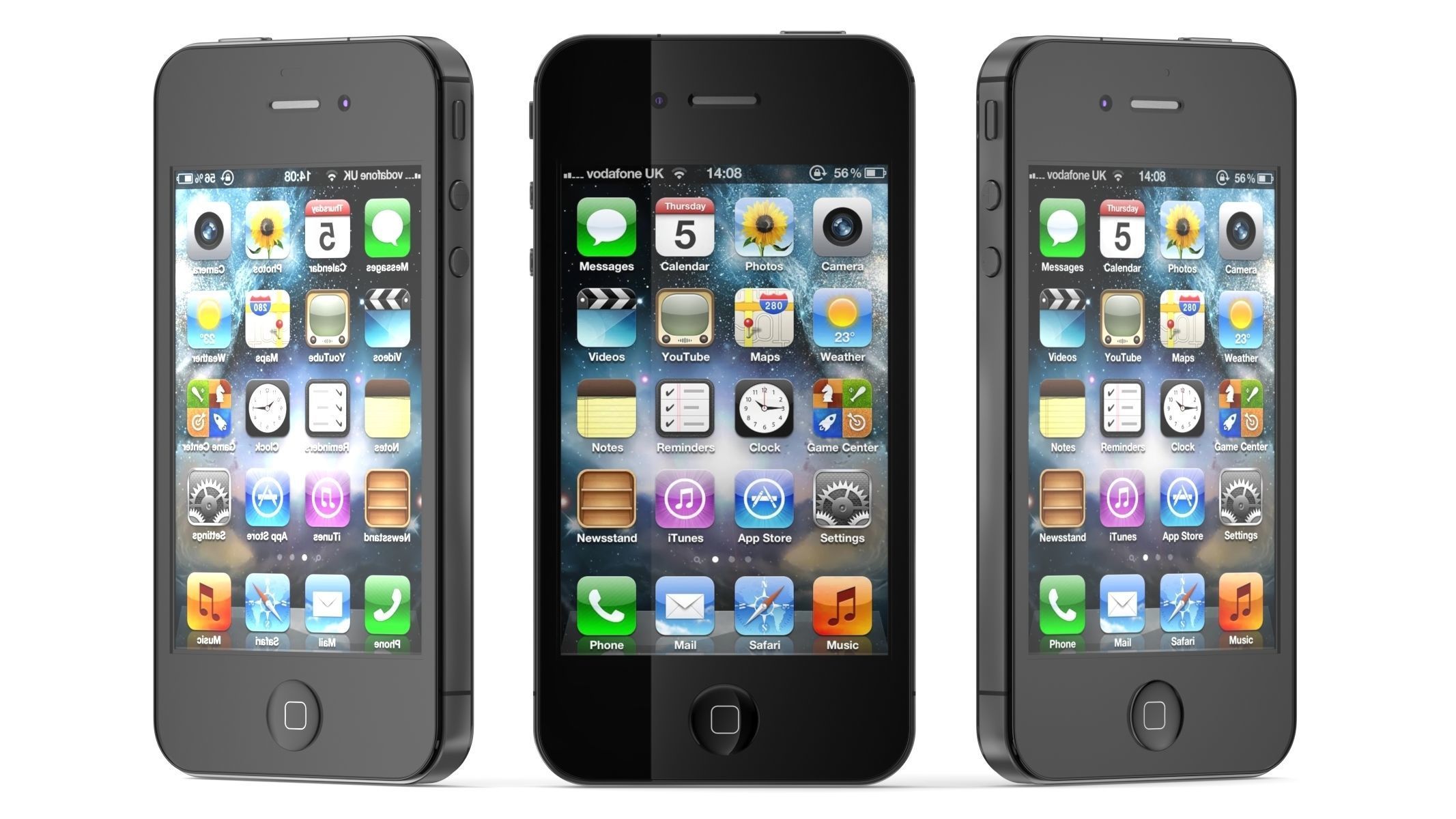 Apple iPhone 4S Black 3D model_7