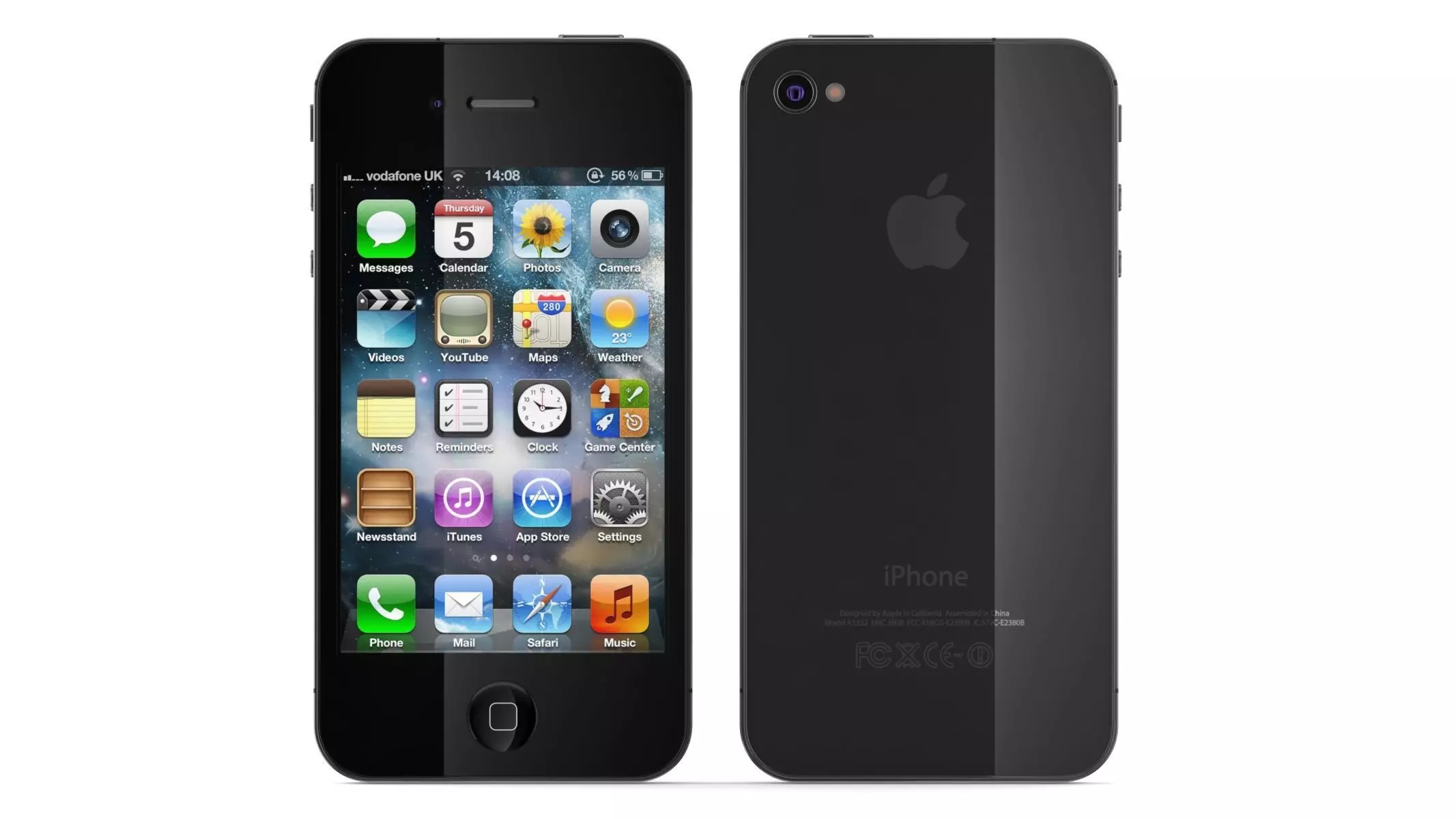 Apple iPhone 4S Black 3D model_0