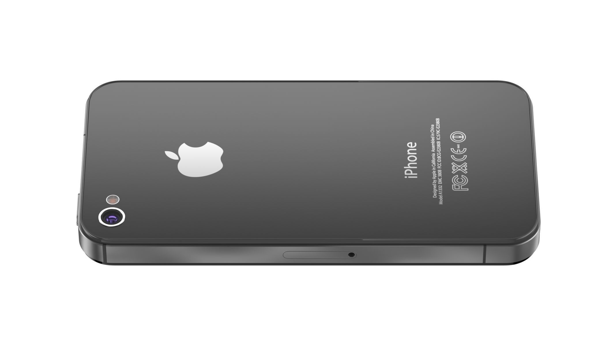 Apple iPhone 4S Black 3D model_2