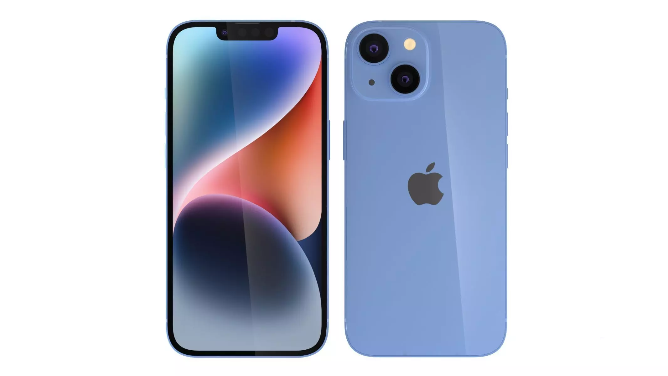 Apple iPhone 14 Blue 3D model_0