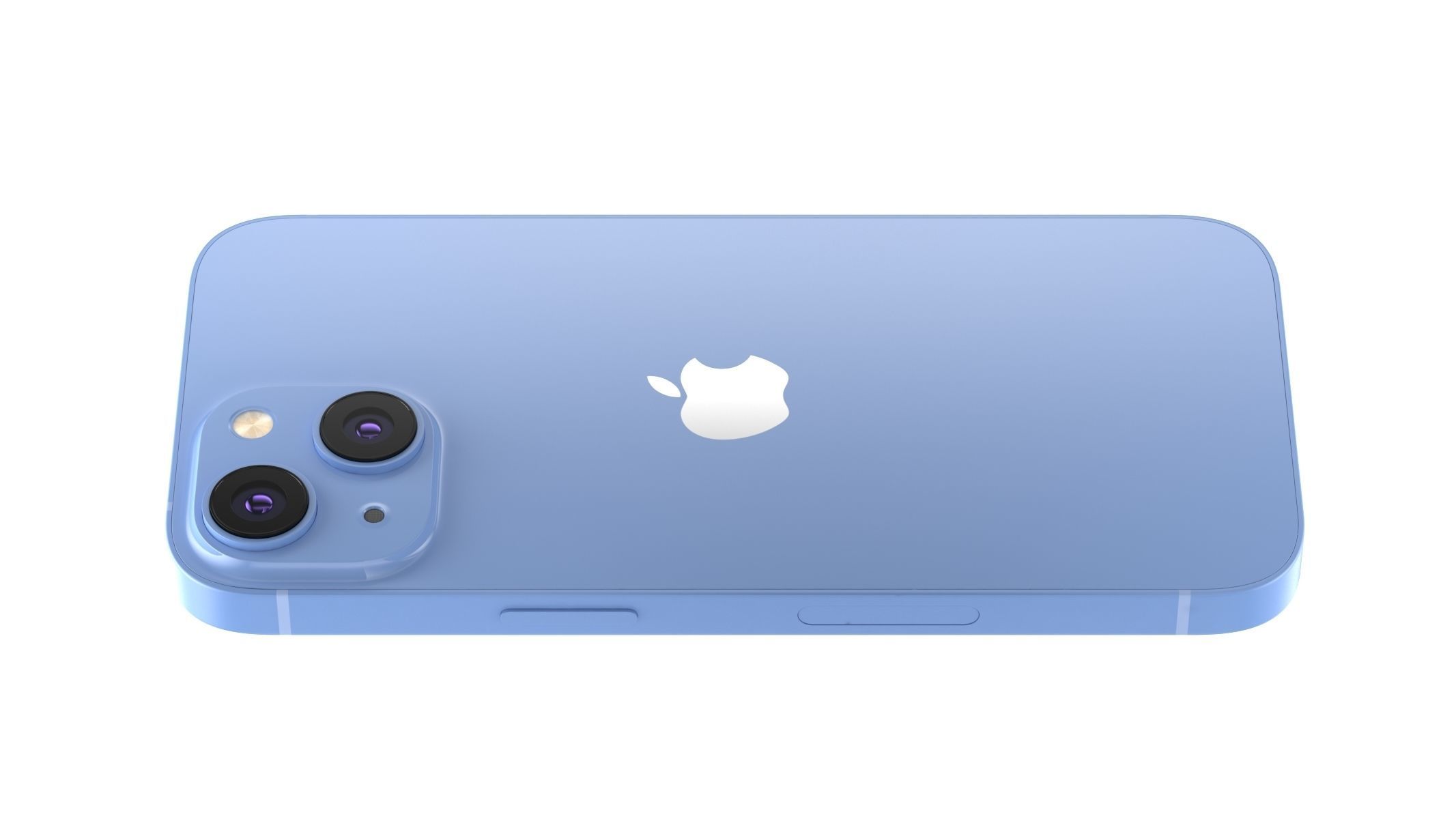 Apple iPhone 14 Blue 3D model_2