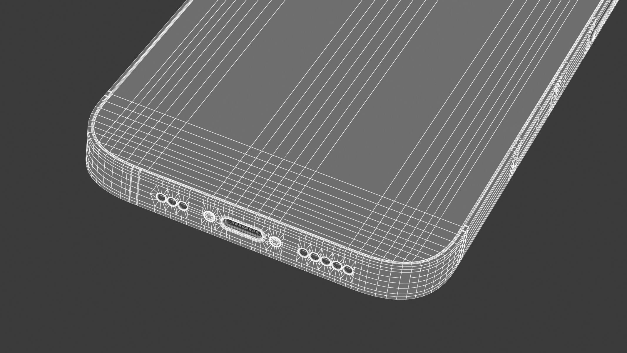 Apple iPhone 14 Blue 3D model_15