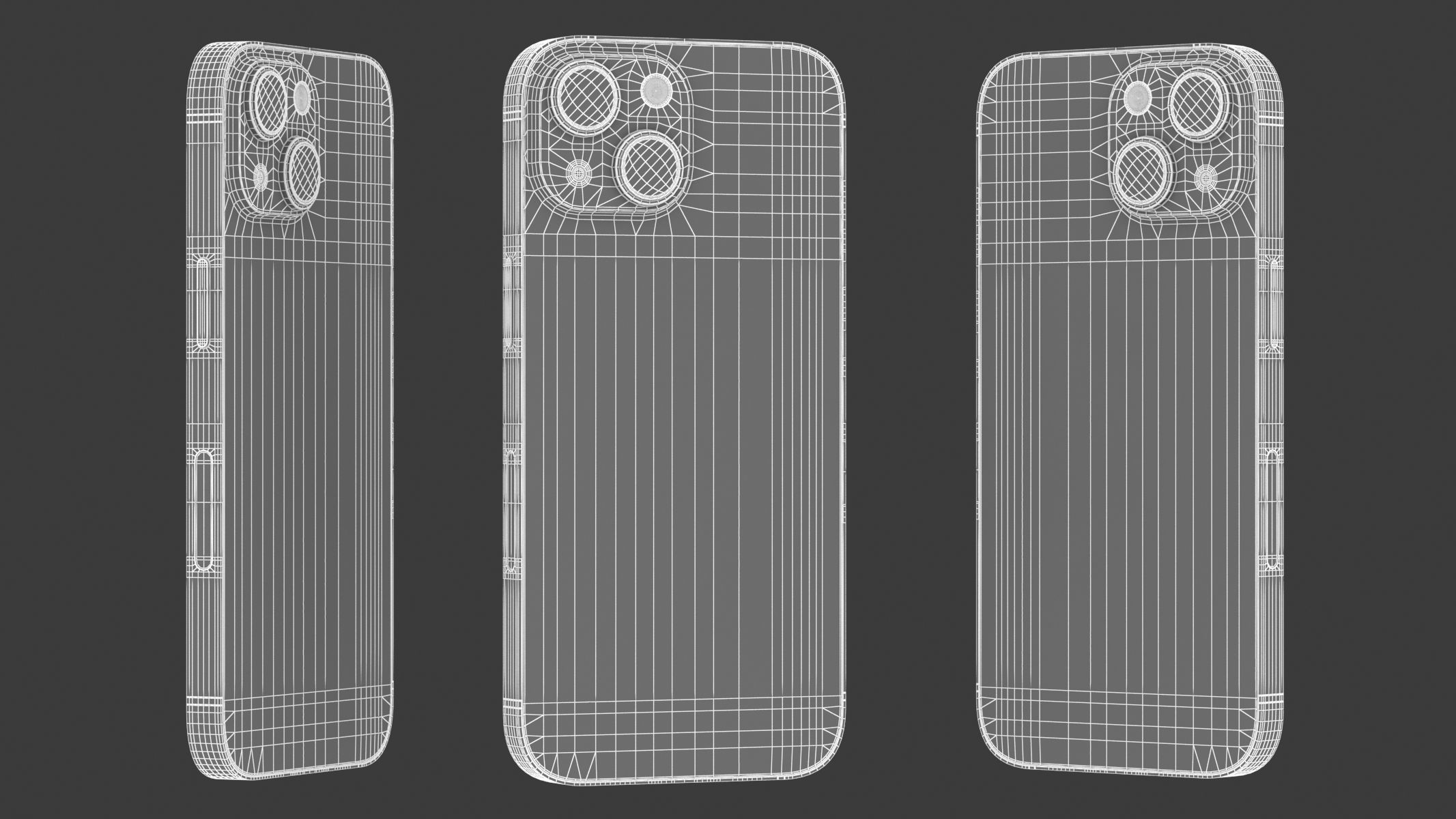 Apple iPhone 14 Blue 3D model_18