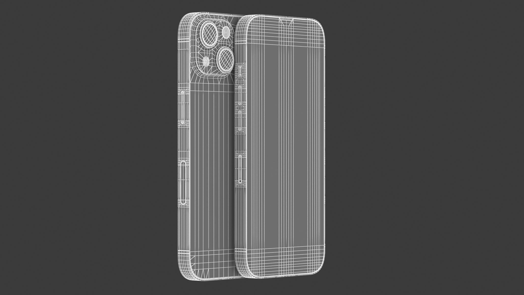 Apple iPhone 14 Blue 3D model_11