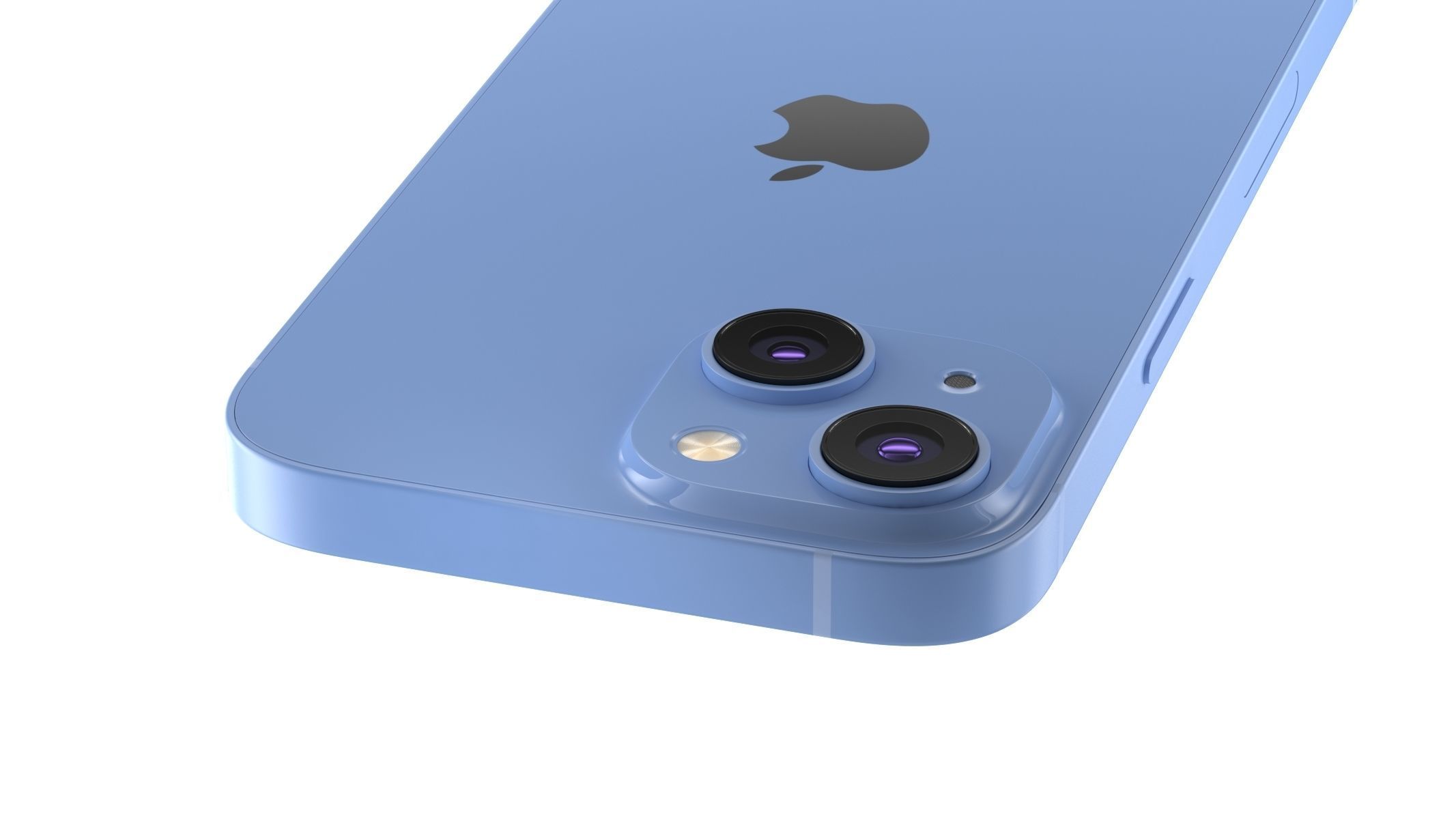 Apple iPhone 14 Blue 3D model_6