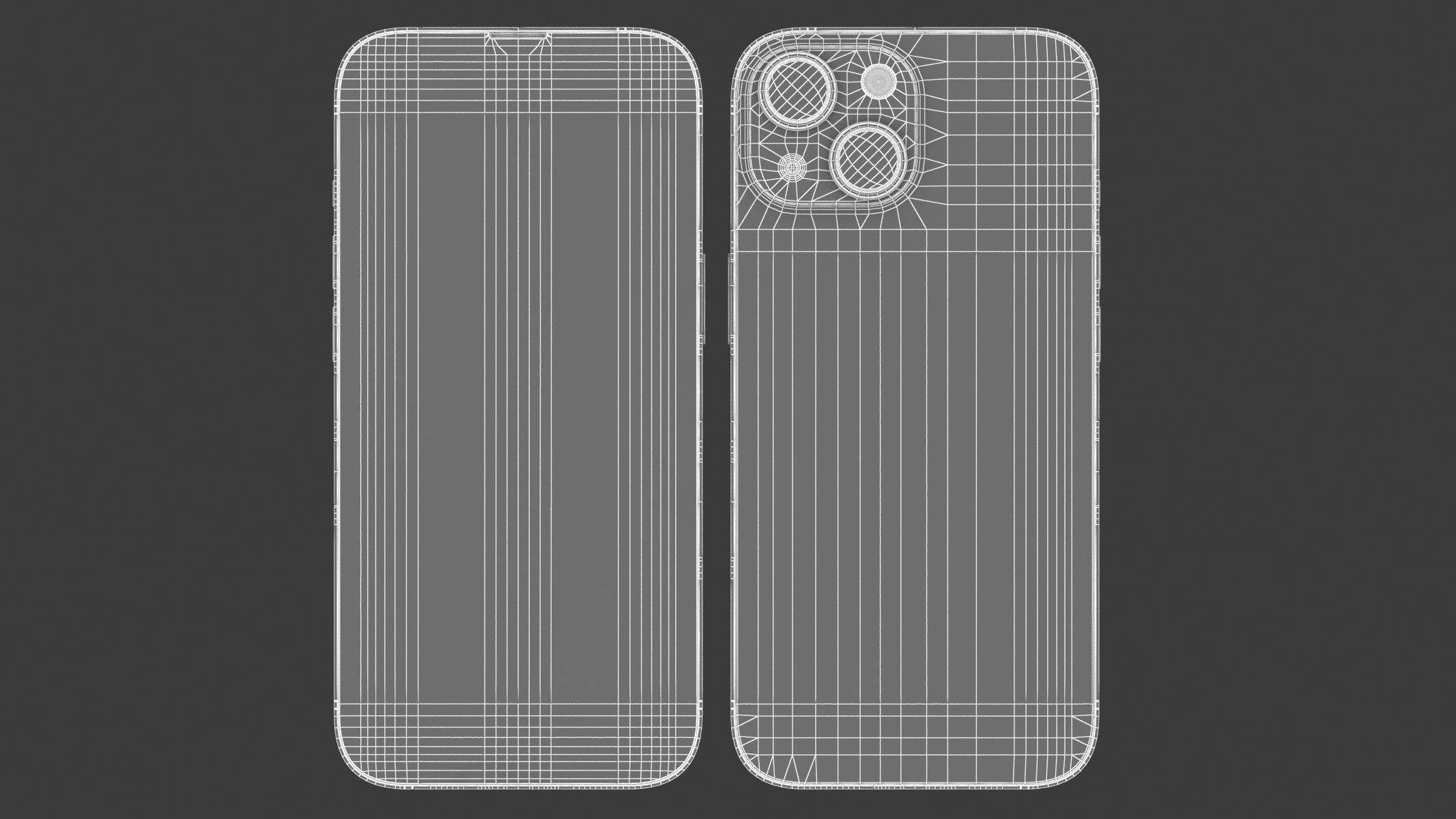 Apple iPhone 14 Blue 3D model_10