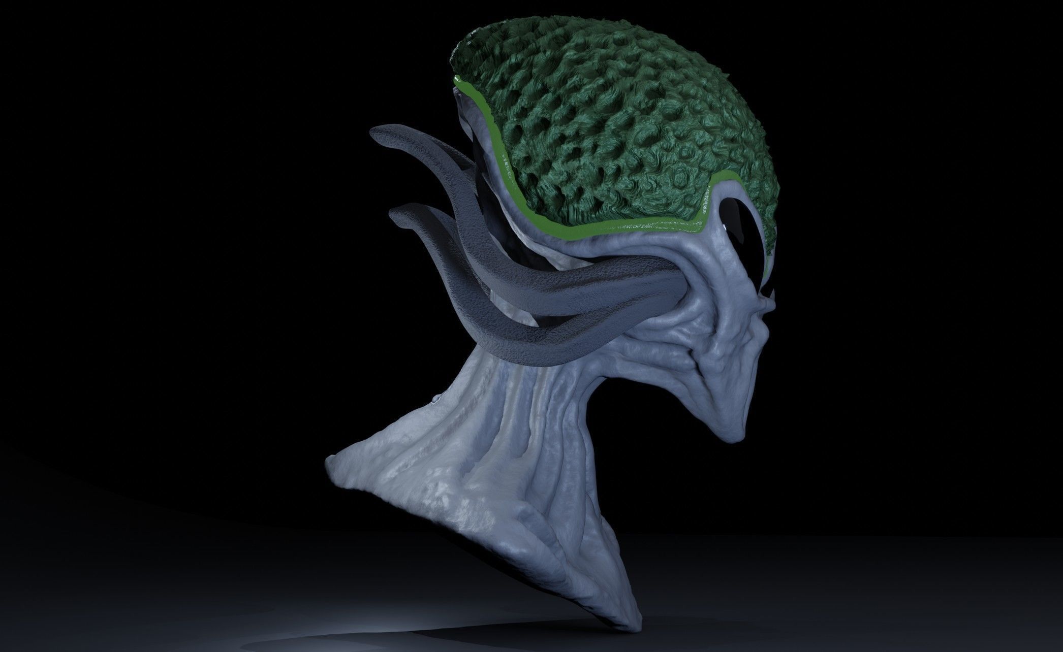 Alien Humanoid V01 3D model_3