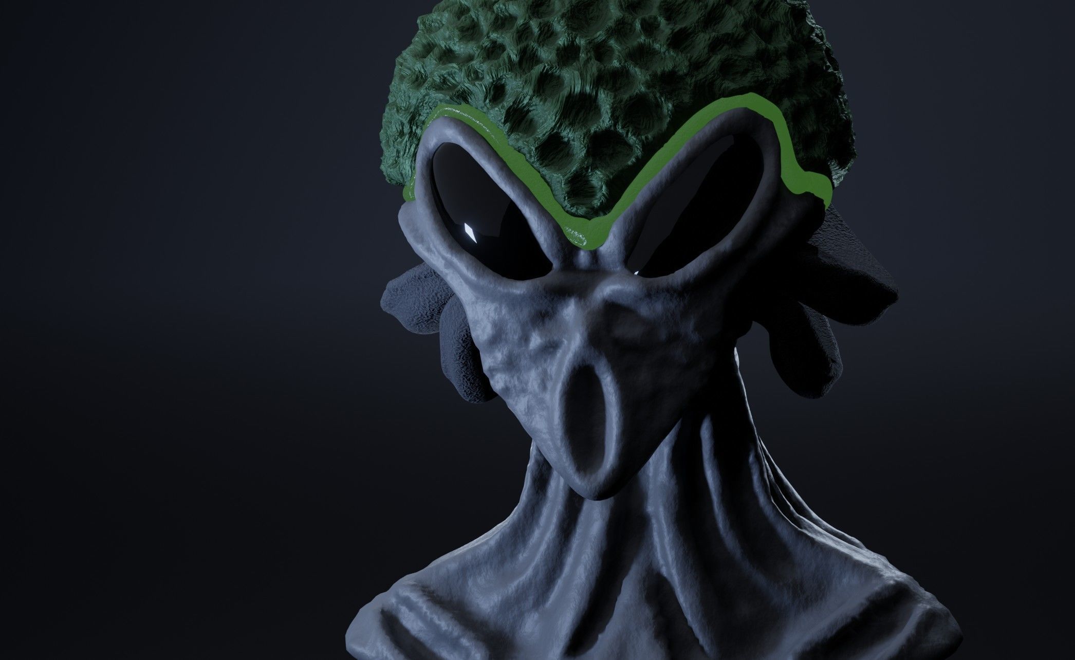 Alien Humanoid V01 3D model_2