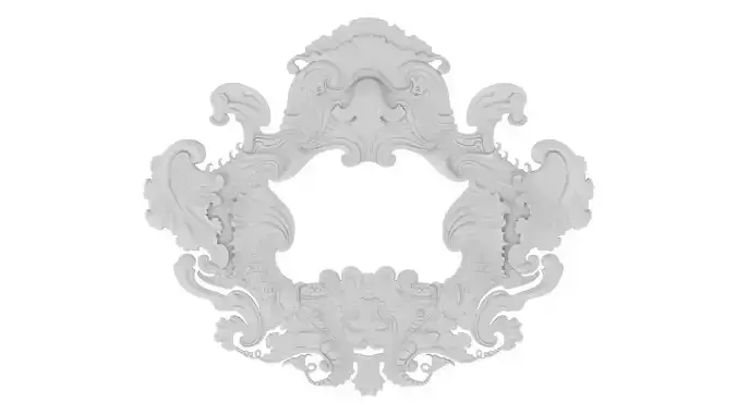 Cartouche Ornament 001 3D model