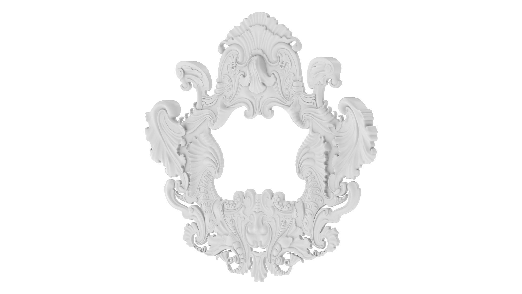 Cartouche Ornament 001 3D model_2