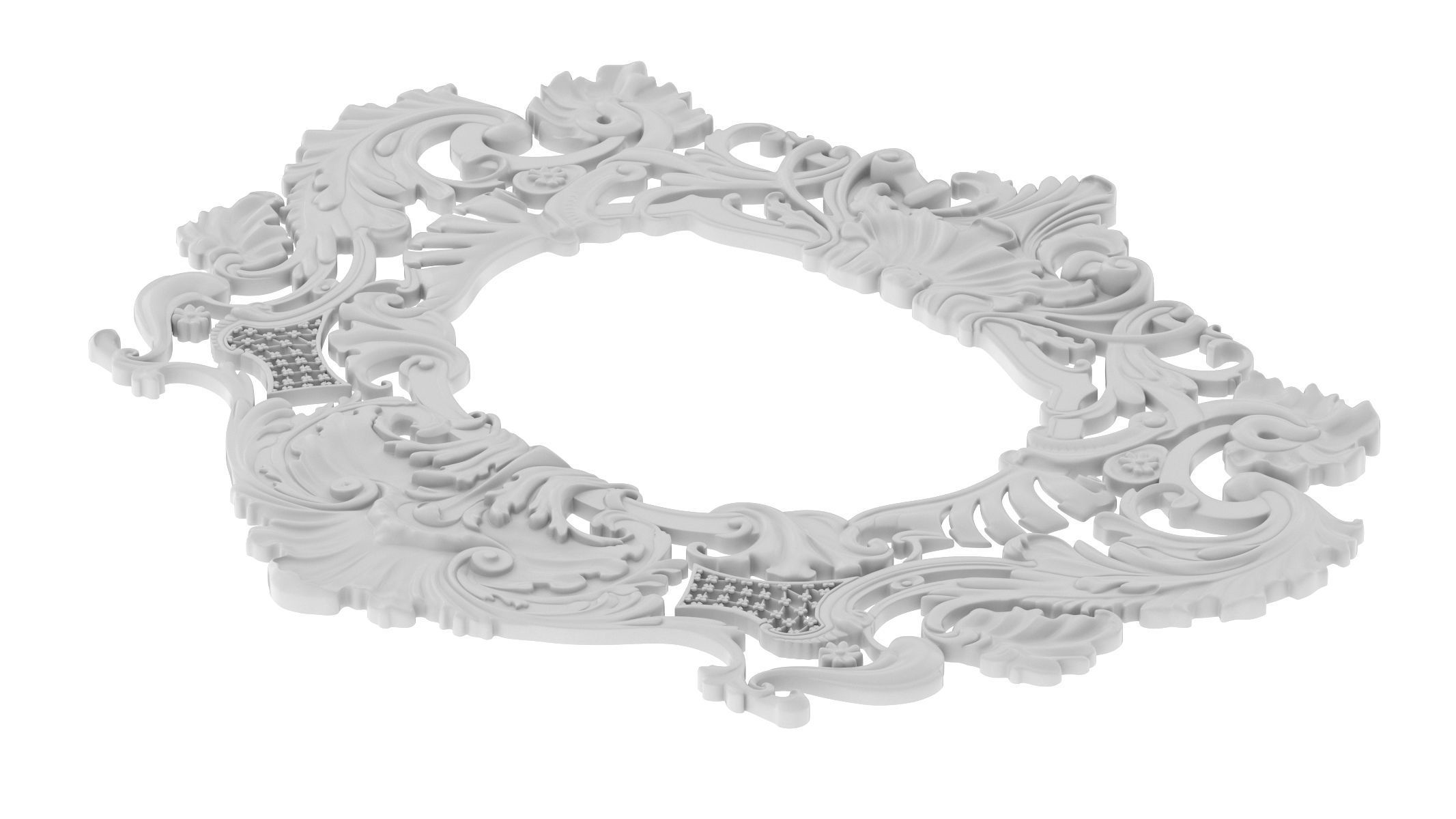 Cartouche Ornament 002 3D model_4