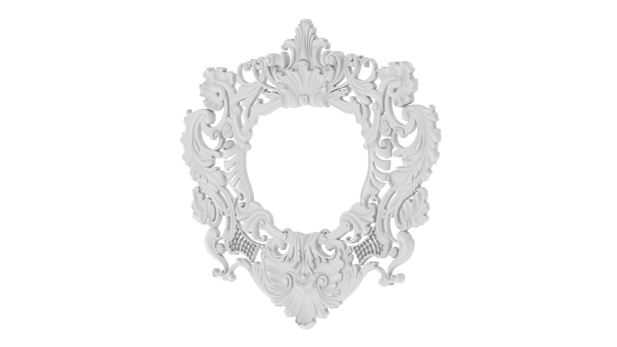 Cartouche Ornament 002 3D model_2